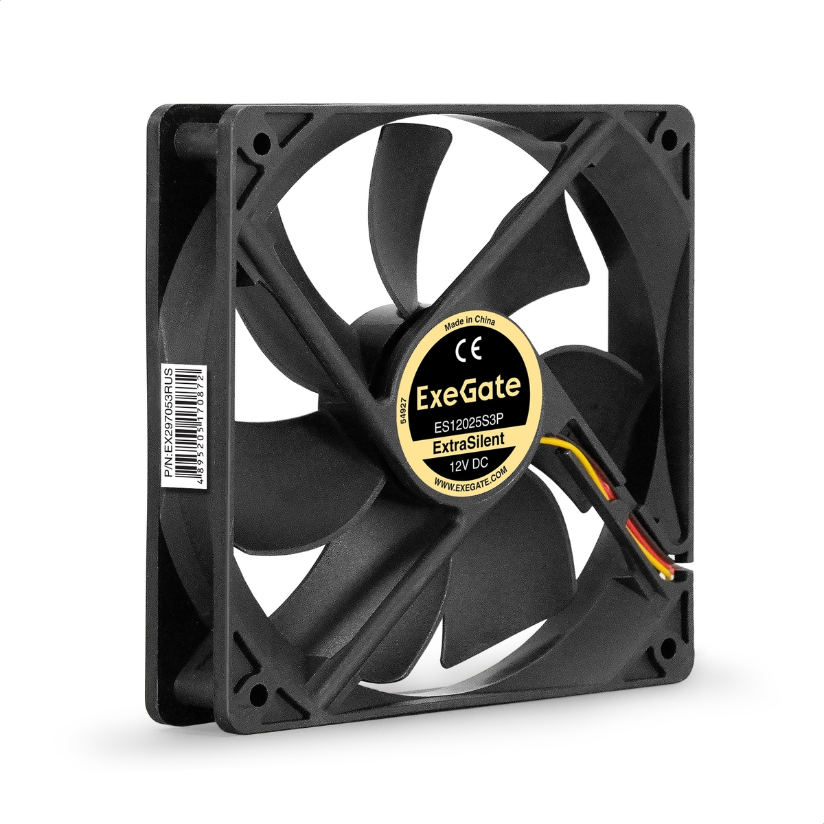 Fan 12V DC ExeGate ExtraSilent ES12025S3P