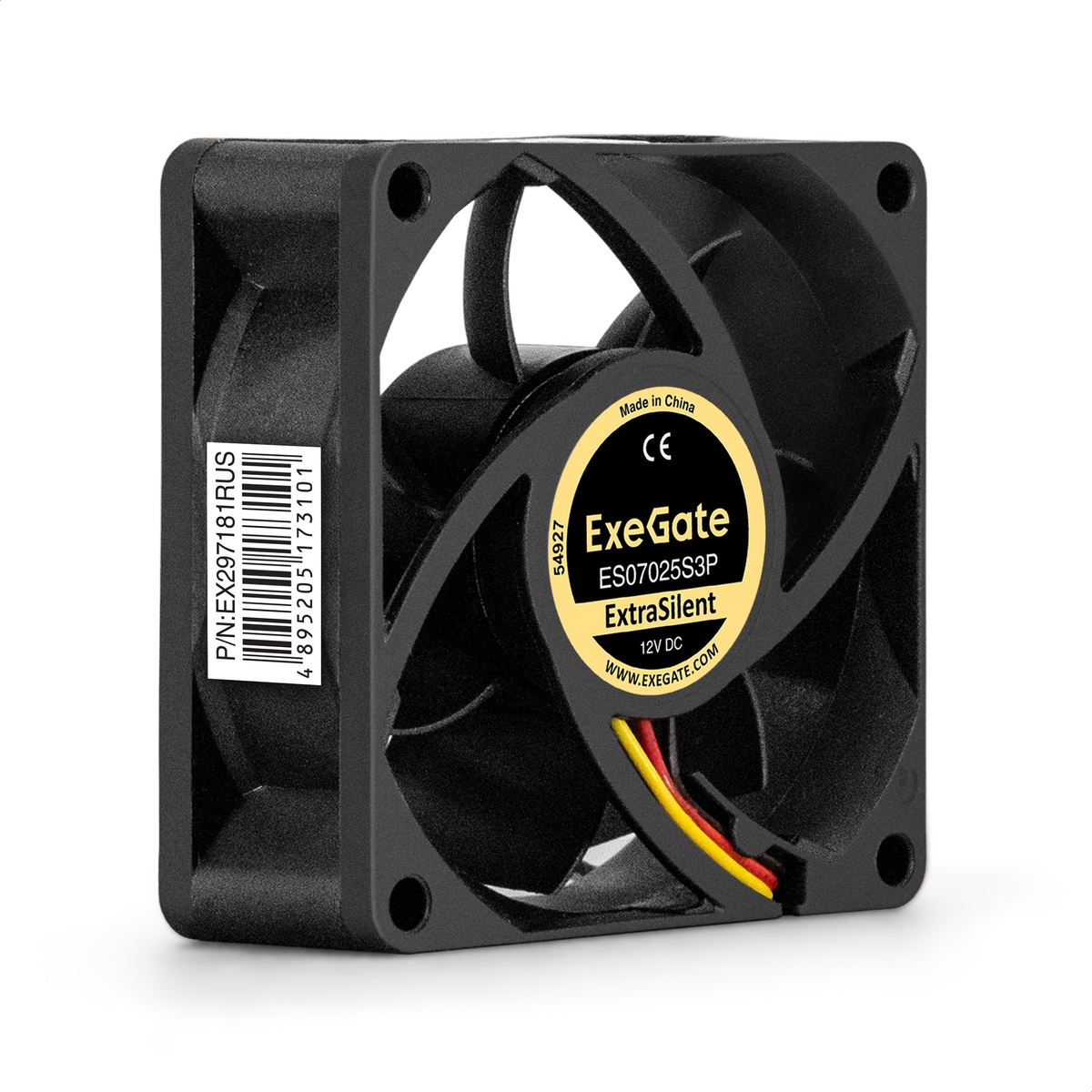 Fan 12V DC ExeGate ExtraSilent ES07025S3P