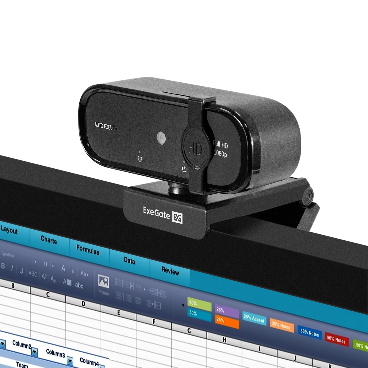 Web camera ExeGate BlackView C720 FullHD AF