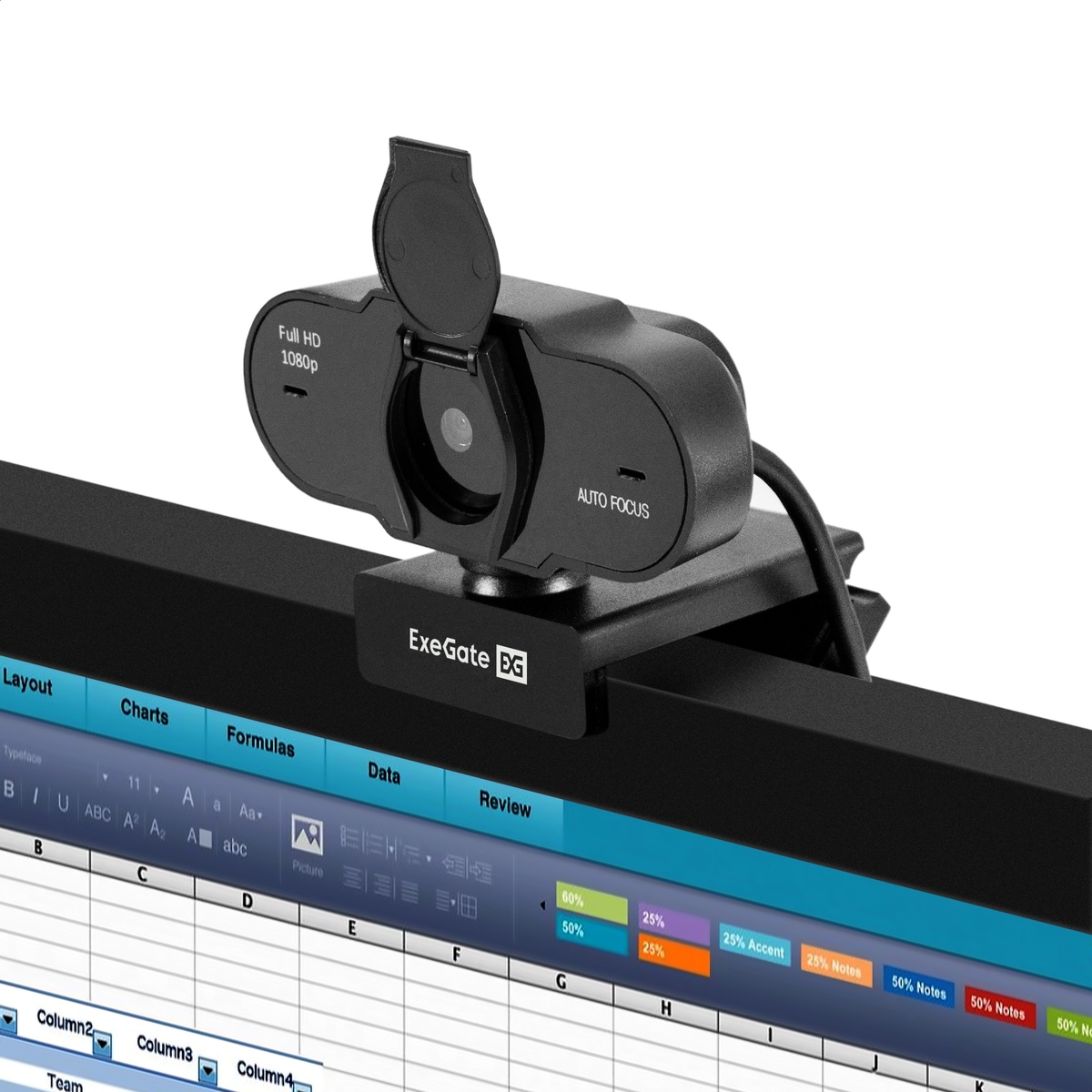 Web camera ExeGate BlackView C931 FullHD AF