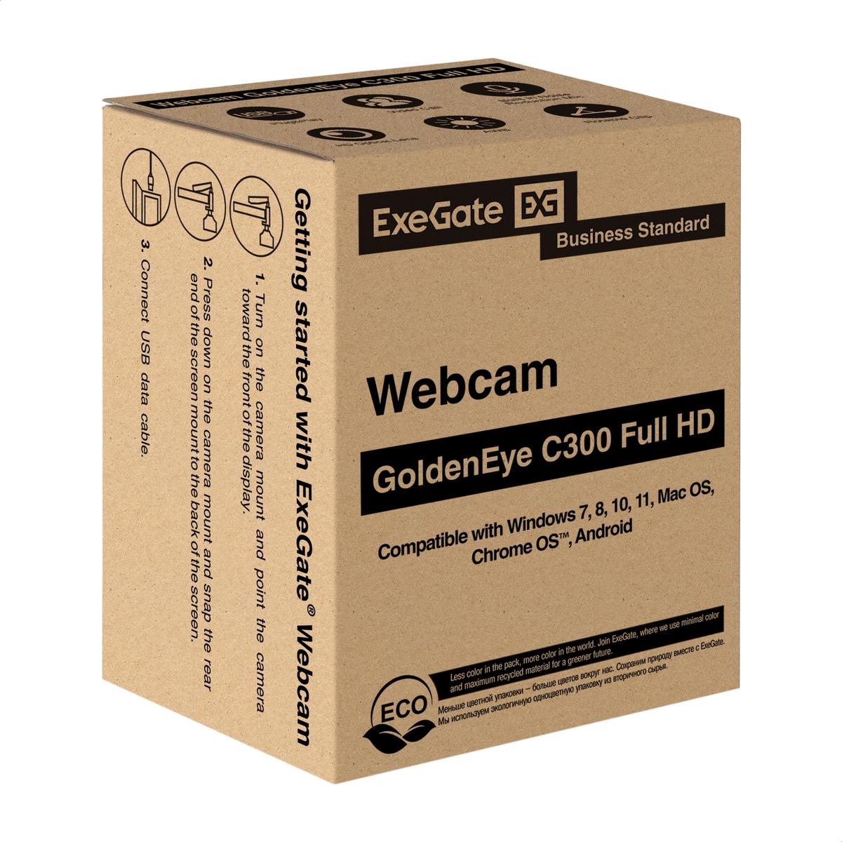 Web camera ExeGate GoldenEye C300 FullHD