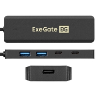 USB3.2 Gen1 4*5 Gbps ExeGate 4-in-1 DUB-2C2P/5G