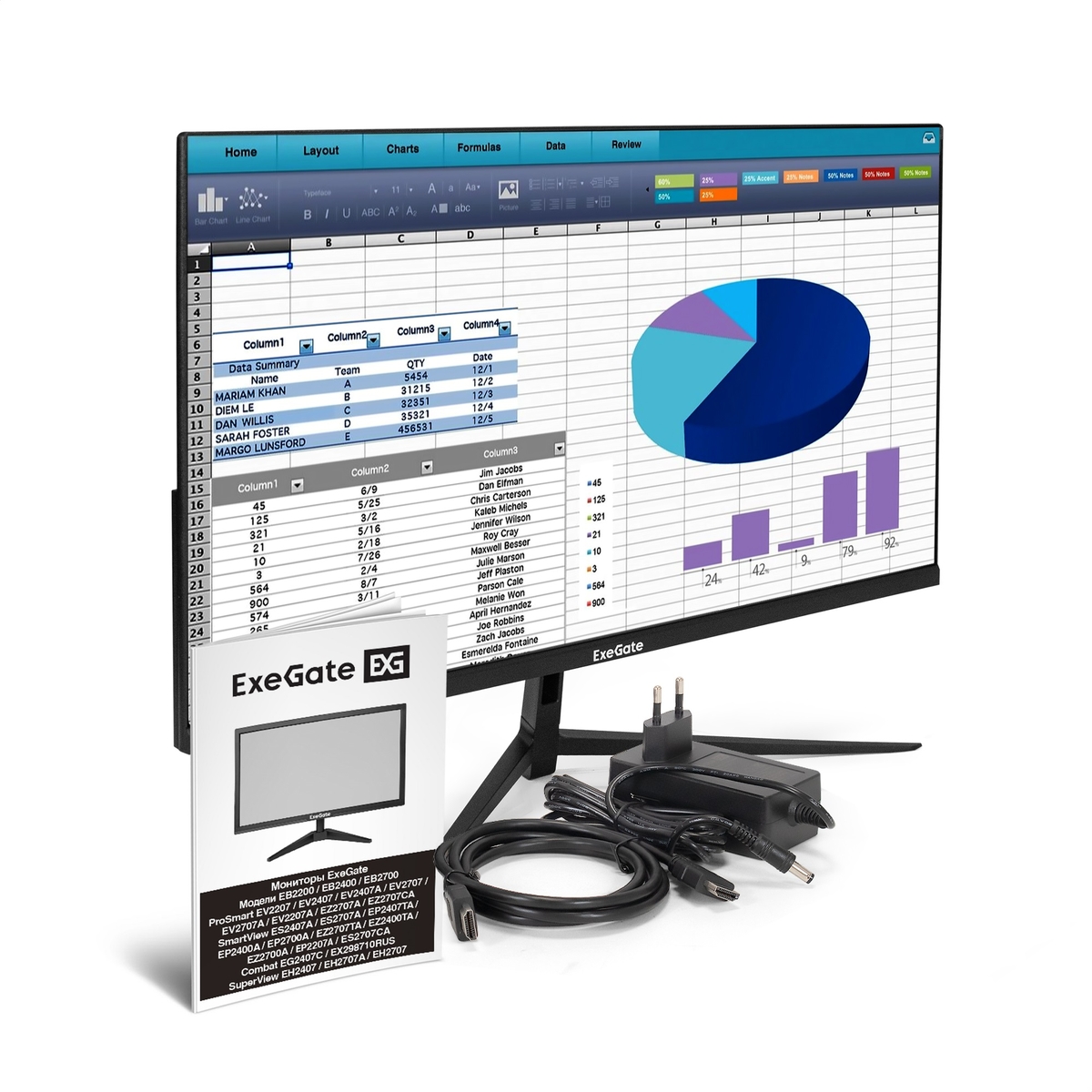 Monitor 23.8" ExeGate SuperView EH2407
