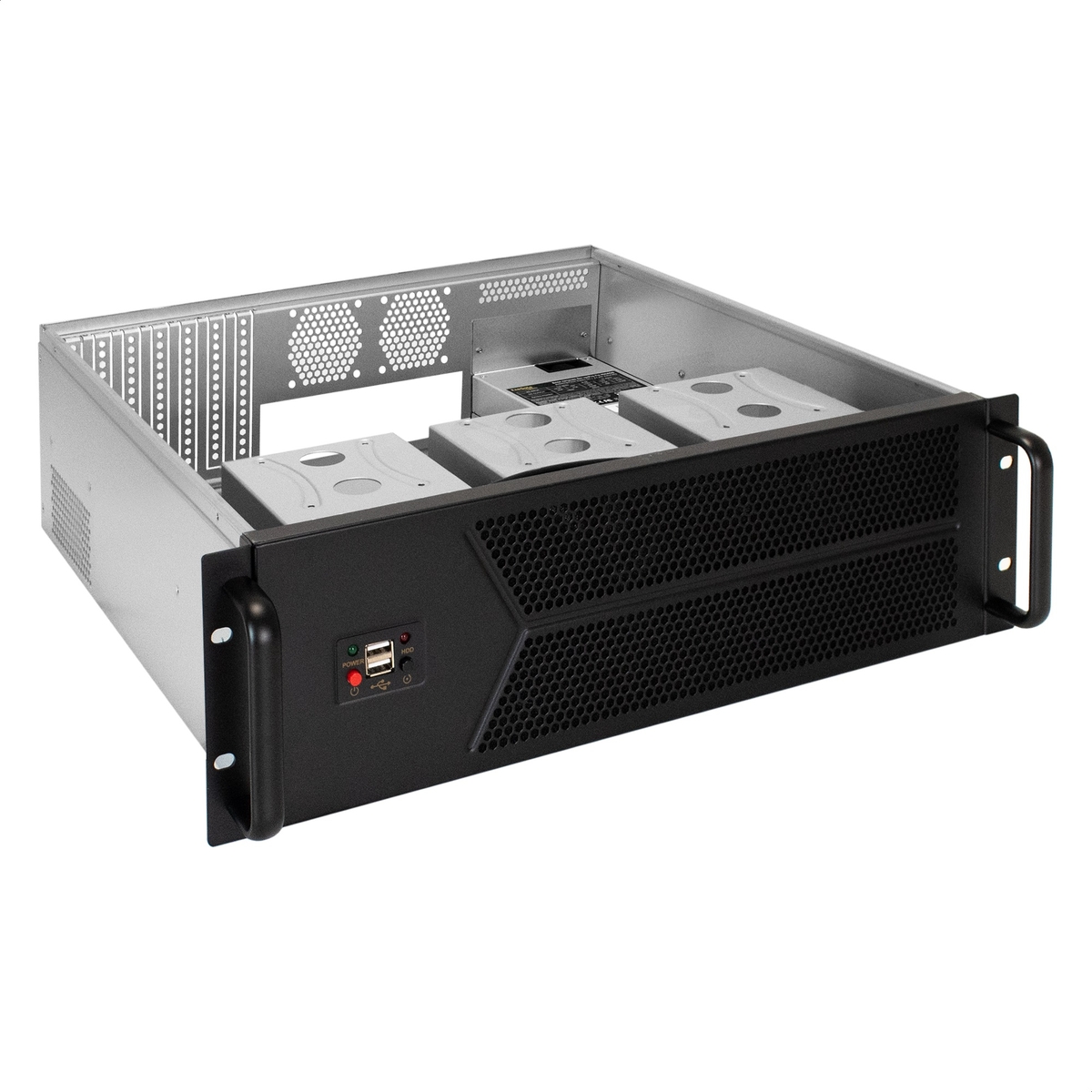 Server case ExeGate Pro 3U450-12/1U-450ADS