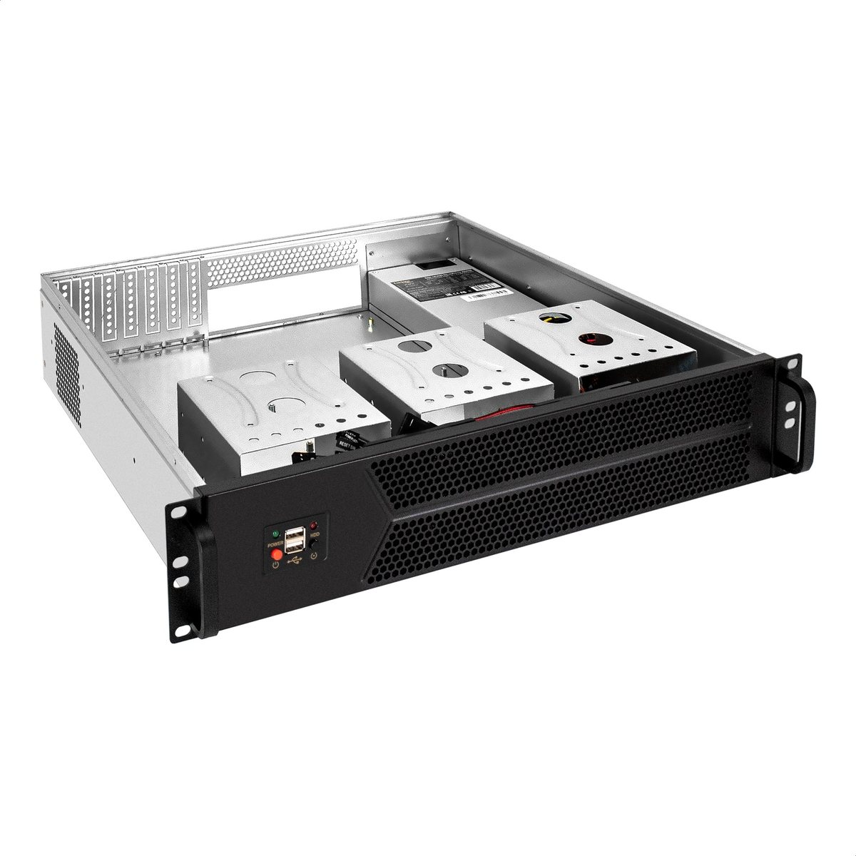 Server case ExeGate Pro 2U450-06/1U-400ADS