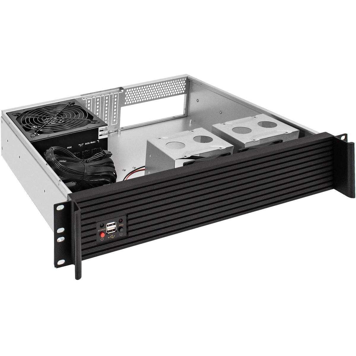 Server case ExeGate Pro 2U400-04AL/500RADS