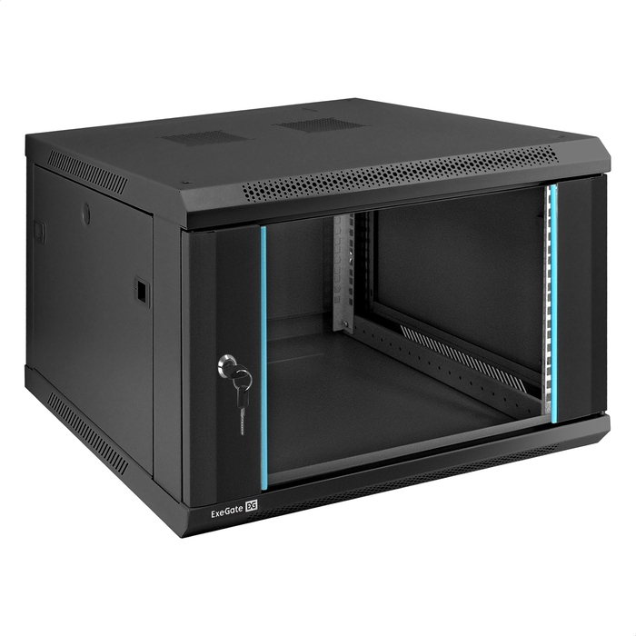 Telecommunication cabinet ExeGate EC-WM-6U.600.G.BLACK