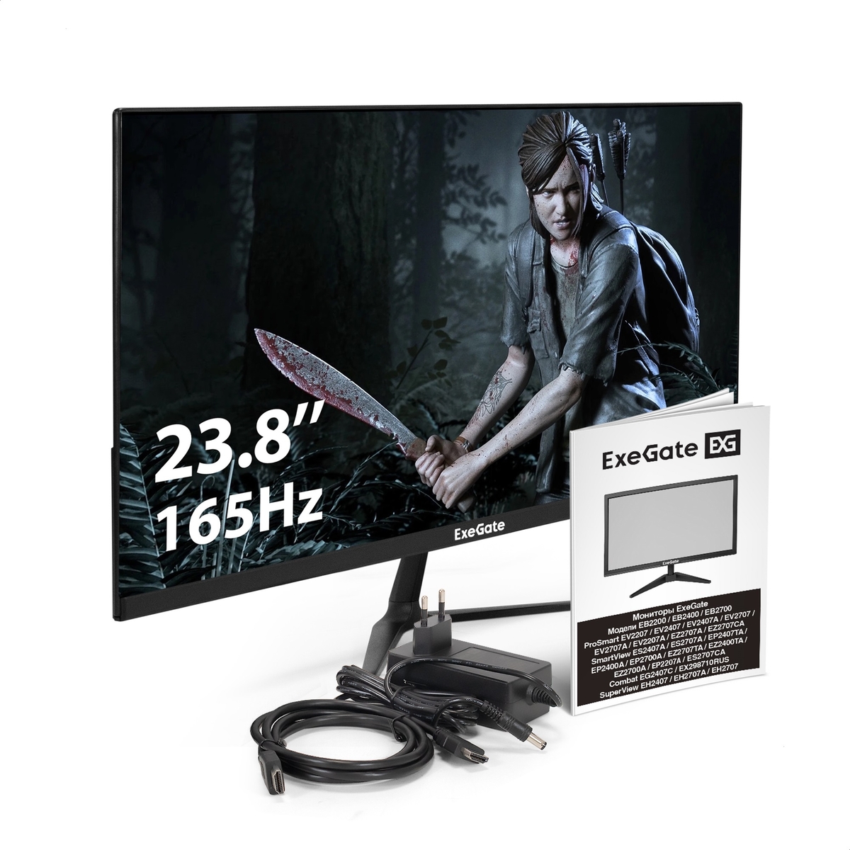 Monitor 23.8" ExeGate Combat EG2407CA