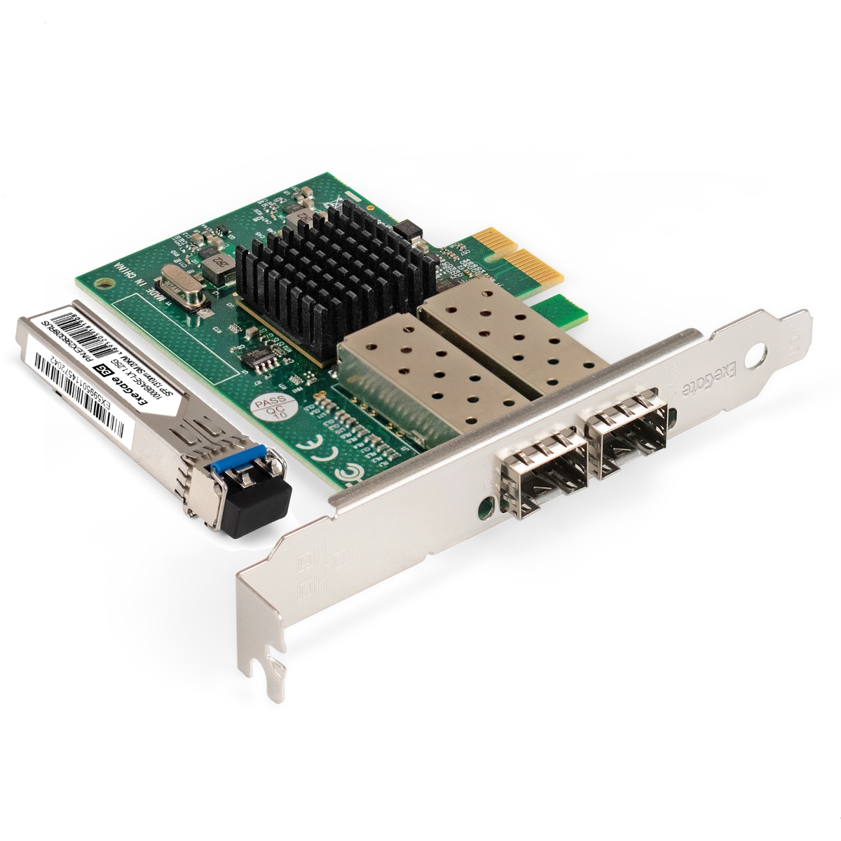 Set ExeGate EXE-82576-F2 + Transceiver ExeGate EXT-1G-SM1310-LC2-20KM