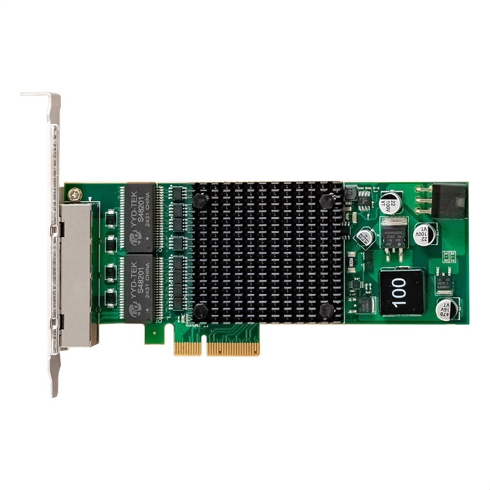 Gigabit NIC ExeGate EXE-I350-T4V2-PoE