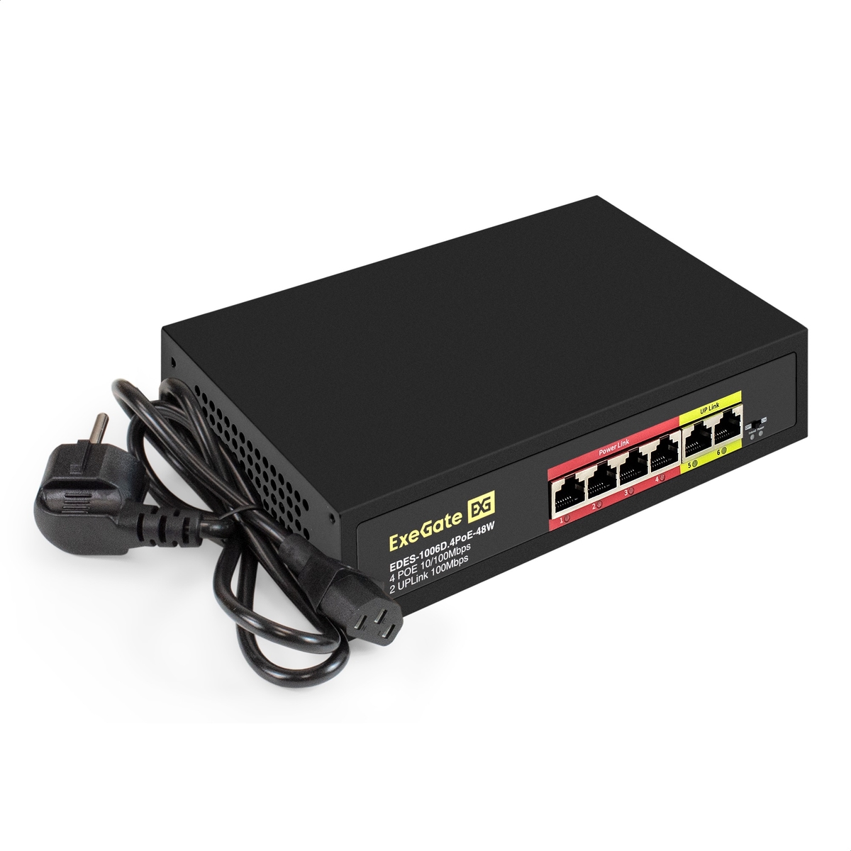 Unmanaged Switch ExeGate EDES-1006D.4PoE-48W