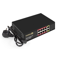 Unmanaged Switch ExeGate EDES-1010D.8PoE-96W