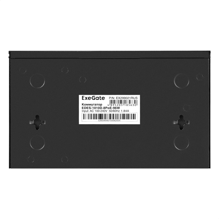 Unmanaged Switch ExeGate EDES-1010D.8PoE-96W