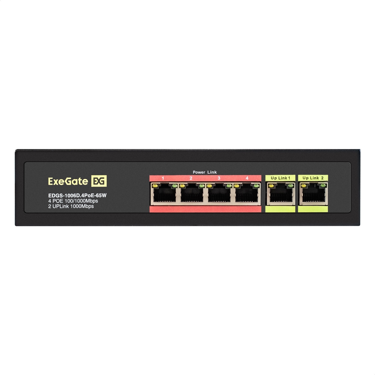 Unmanaged Switch ExeGate EDGS-1006D.4PoE-65W