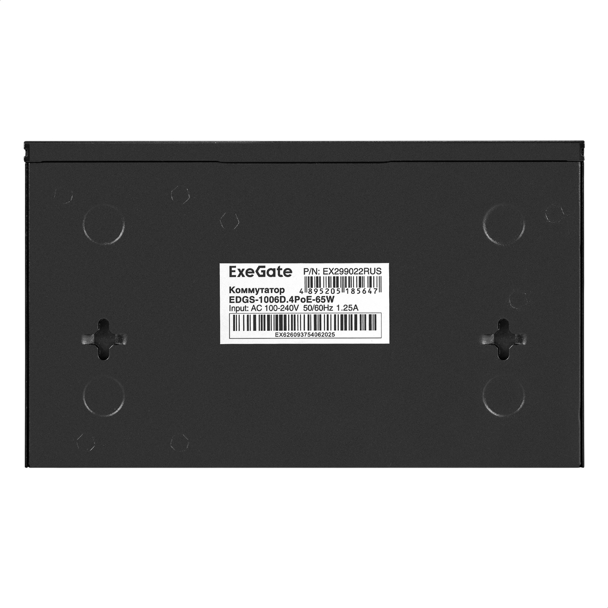 Unmanaged Switch ExeGate EDGS-1006D.4PoE-65W
