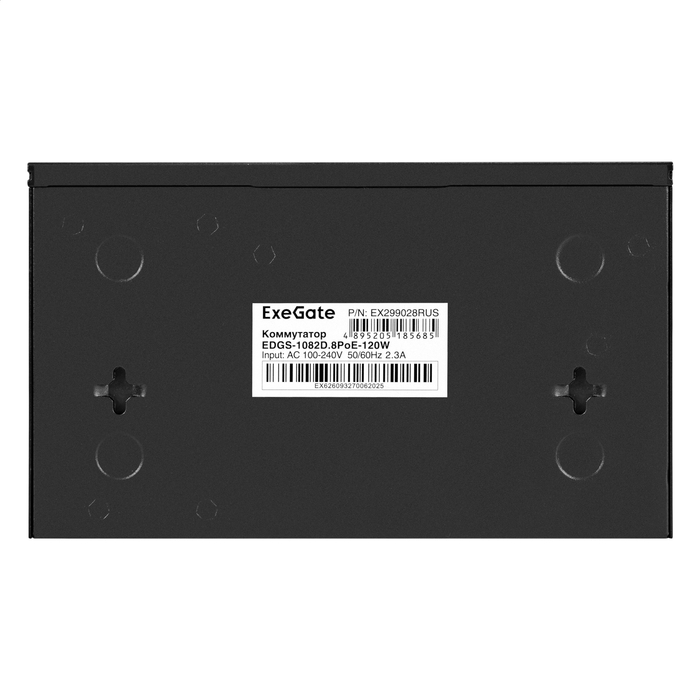 Unmanaged Switch ExeGate EDGS-1082D.8PoE-120W
