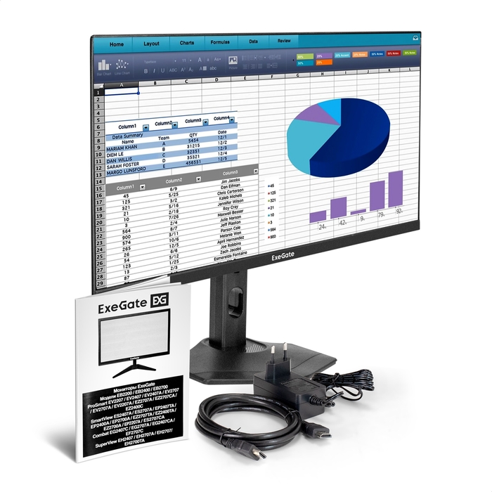 Monitor 23.8" ExeGate ProSmart EZ2400C