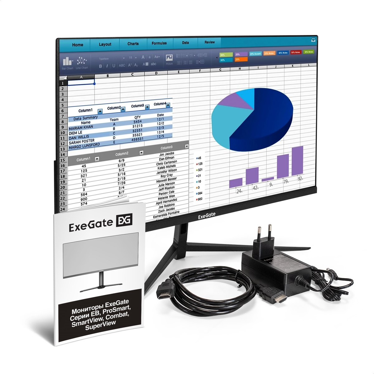 Monitor 23.8" ExeGate ProSmart EH2407A