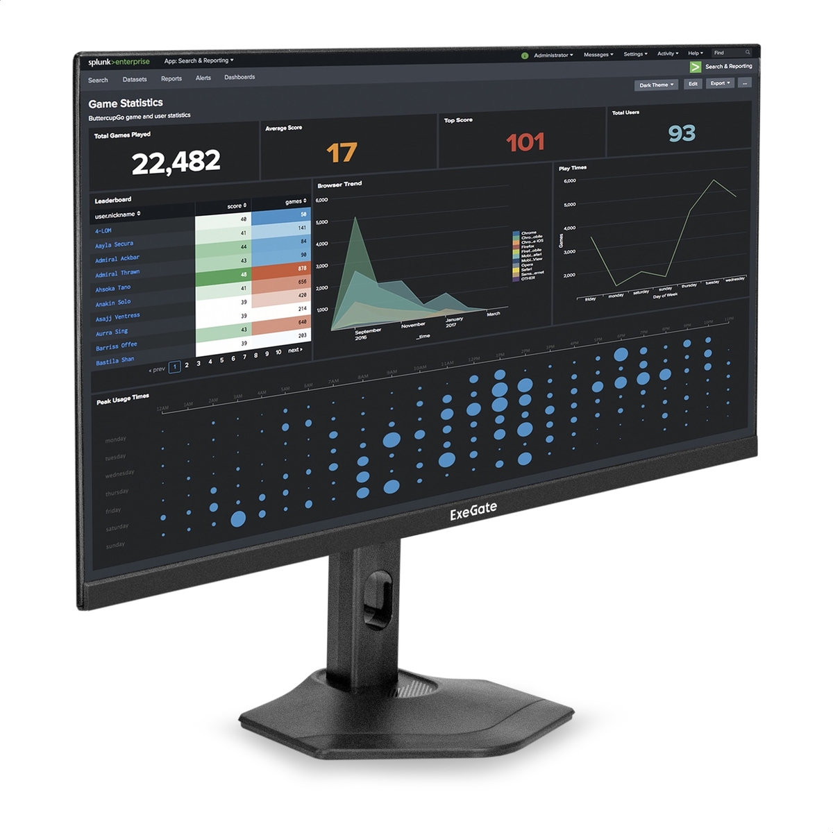 Monitor 27" ExeGate SuperView EH2700TA