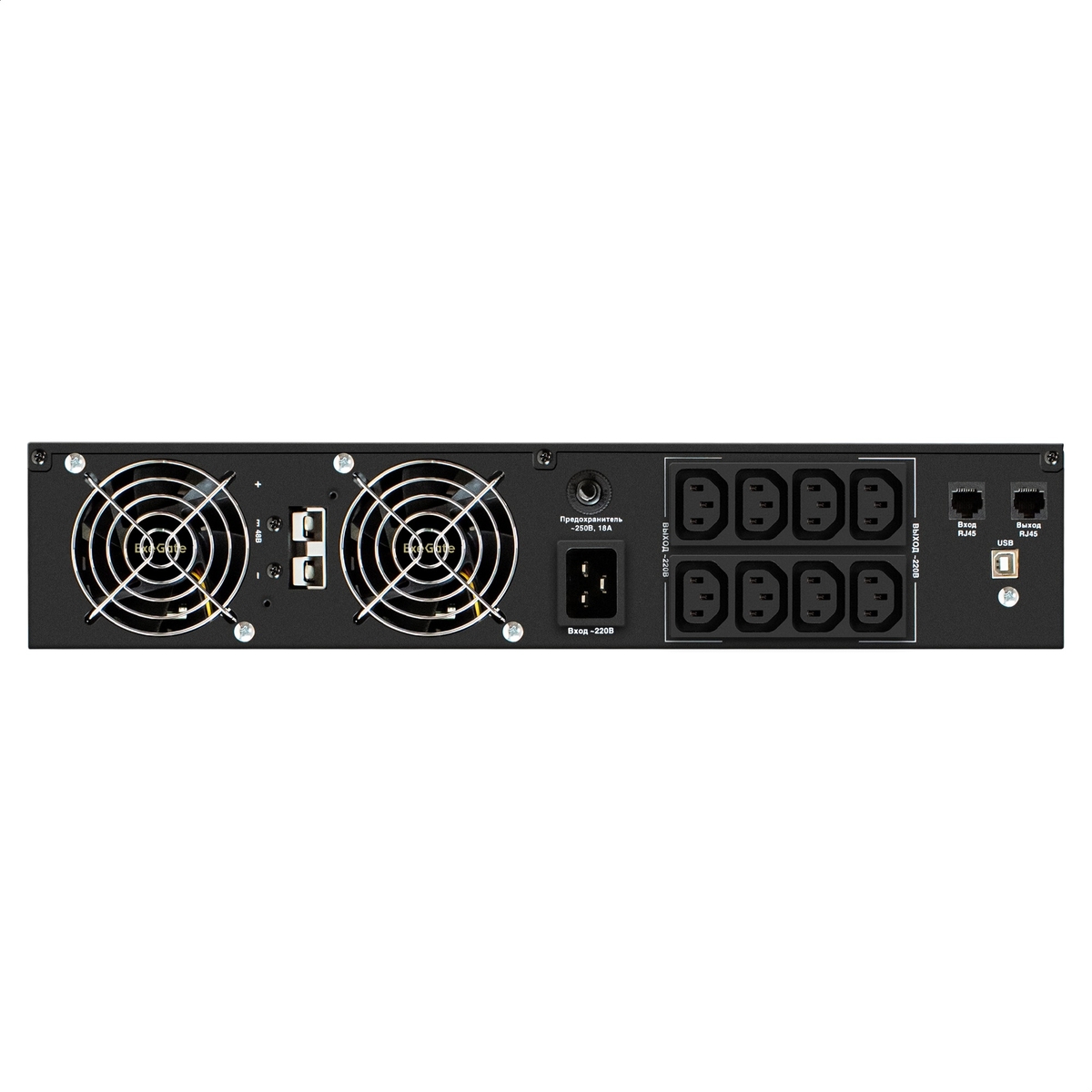 UPS Pure Sine Wave ExeGate SinePower UHB-3000.LCD.AVR.8C13.RJ.USB.BC.2U