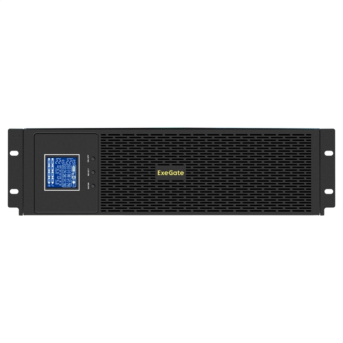 UPS Pure Sine Wave ExeGate SinePower UHB-5000.LCD.AVR.6C13.RJ.USB.3U