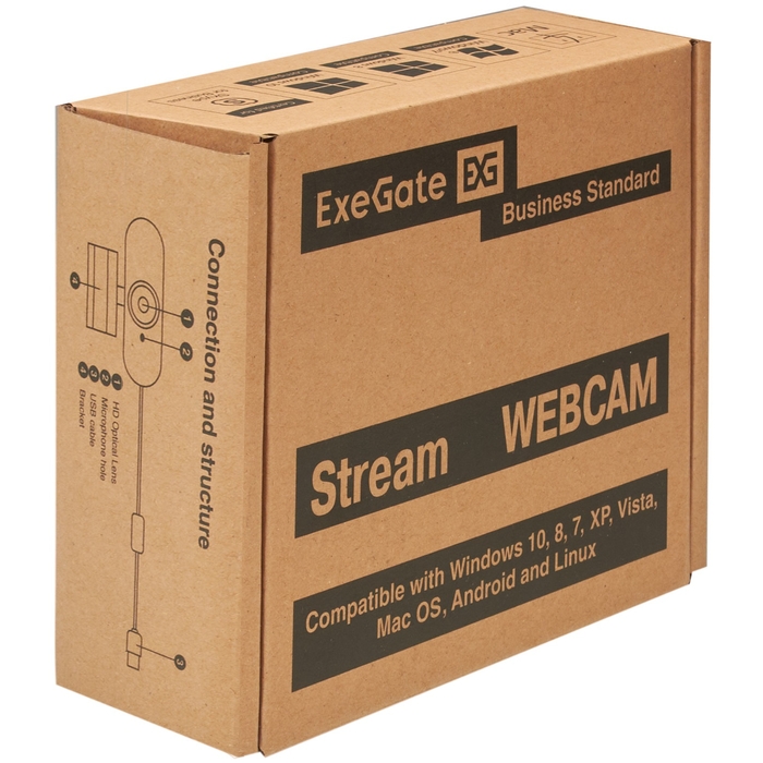 Web camera ExeGate Stream C940 Wide 2K AF