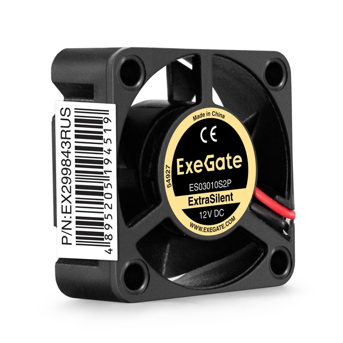 Fan 12V DC ExeGate ExtraSilent ES03010S2P