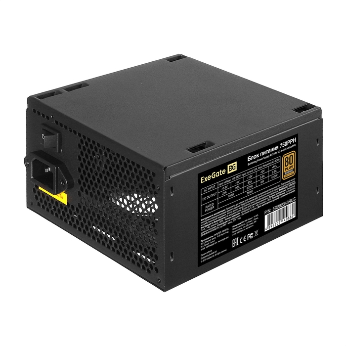 PSU 750W ExeGate 80 PLUS Bronze 750PPH-S