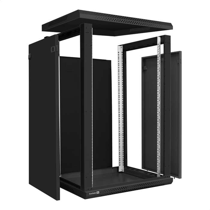 Telecommunication cabinet 19" 18U ExeGate EC-WM-18U.600.G.BLACK