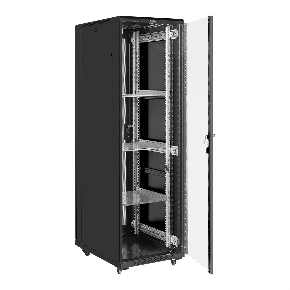 Telecommunication cabinet ExeGate EC-FS-42U.600.800.G.V.BLACK