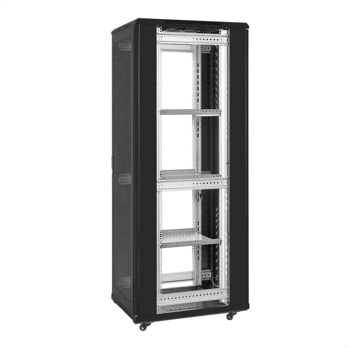 Telecommunication cabinet ExeGate EC-FS-42U.600.800.G.V.BLACK
