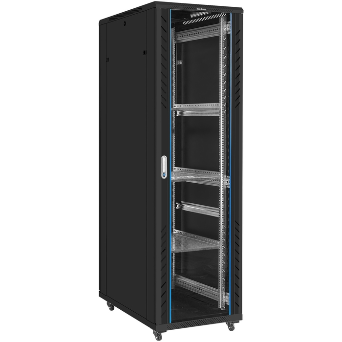Telecommunication cabinet ExeGate EC-FS-42U.600.1000.G.V.BLACK