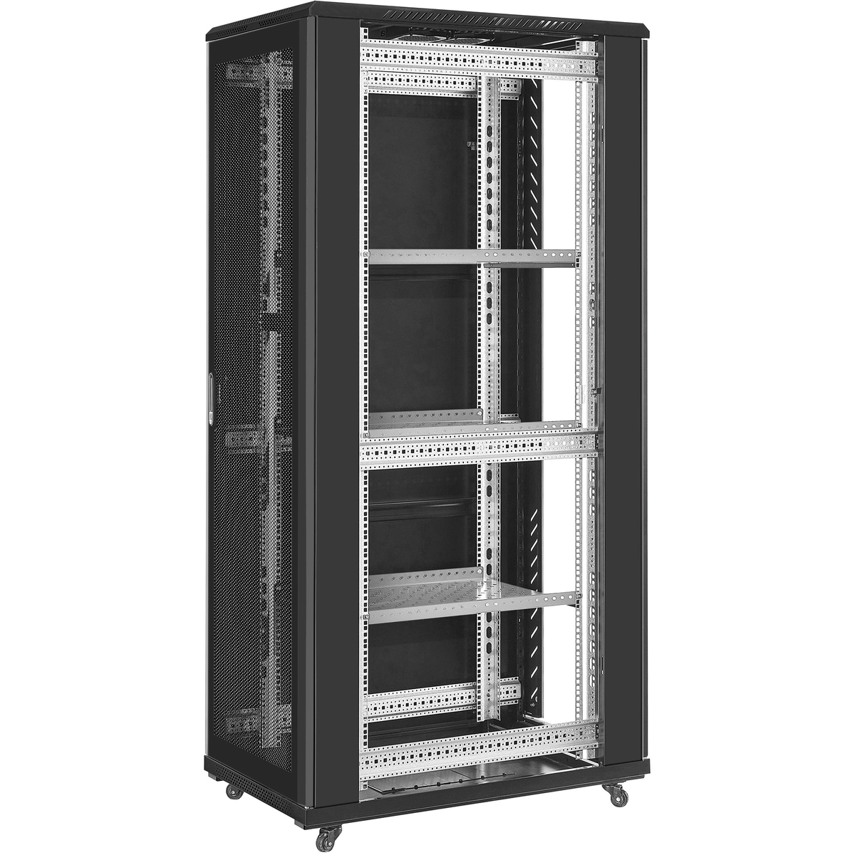 Telecommunication cabinet ExeGate EC-FS-42U.600.1000.G.V.BLACK