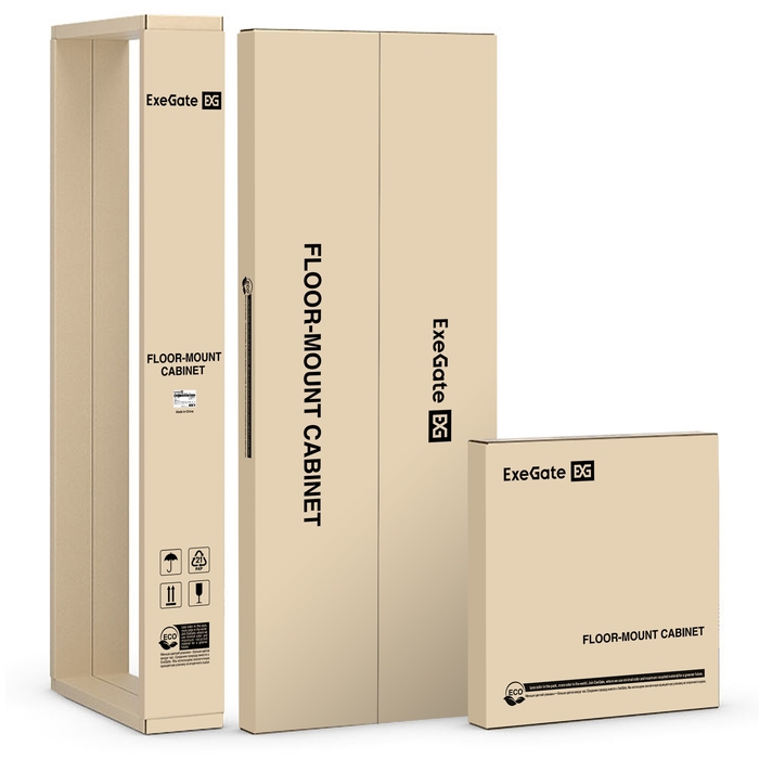 Telecommunication cabinet ExeGate EC-FS-42U.800.1000.G.V.BLACK