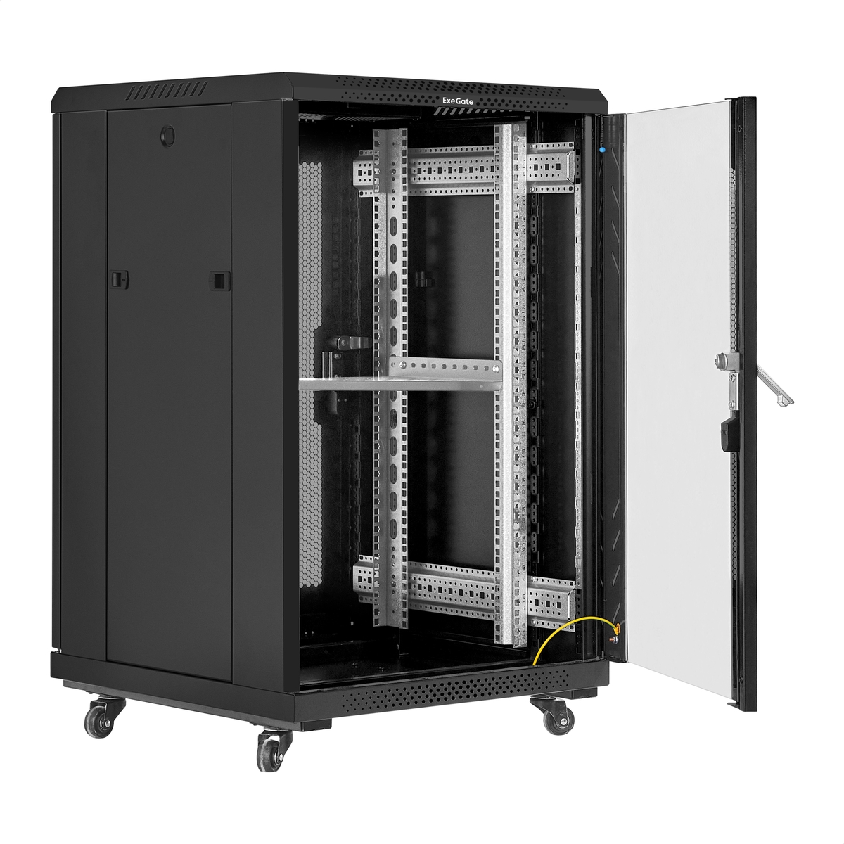 Telecommunication cabinet ExeGate EC-FS-18U.600.800.G.BLACK