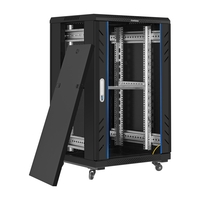 Telecommunication cabinet ExeGate EC-FS-18U.600.800.G.BLACK