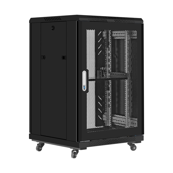 Telecommunication cabinet ExeGate EC-FS-18U.600.800.G.BLACK