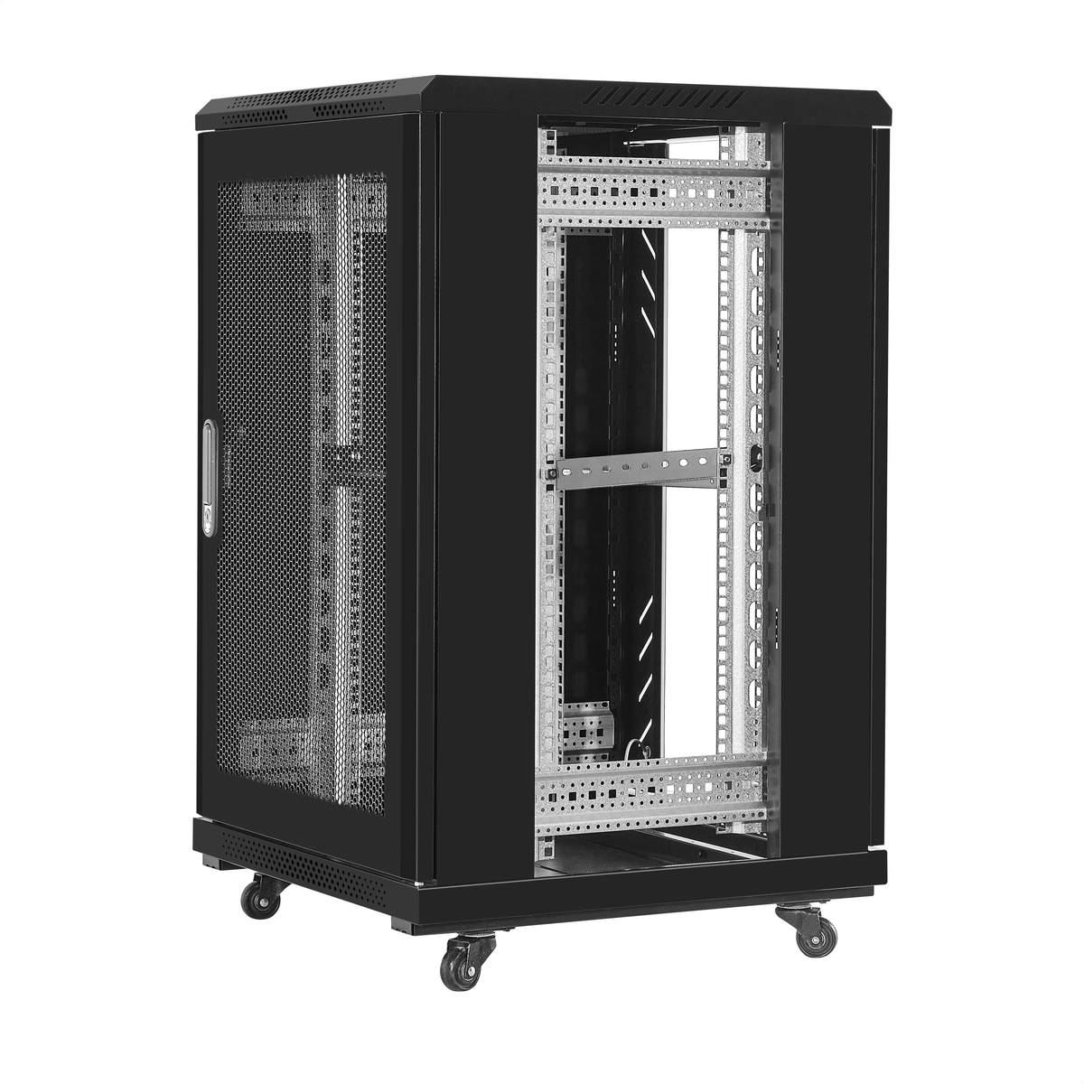 Telecommunication cabinet ExeGate EC-FS-18U.600.800.G.BLACK