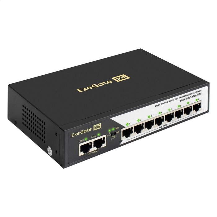 ExeGate EDGS-2182D.8PoE-120W Managed Layer 2 Switch