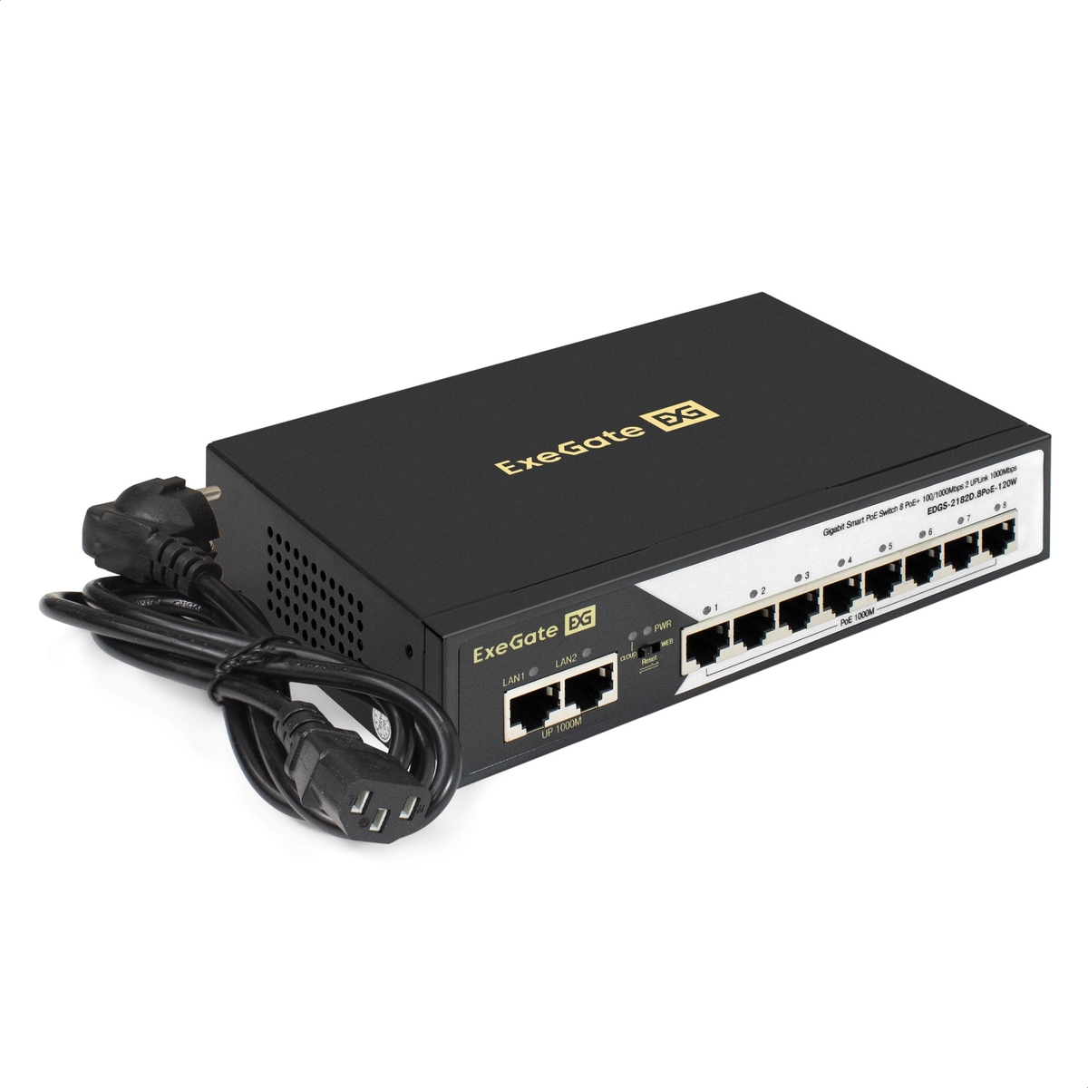 ExeGate EDGS-2182D.8PoE-120W Managed Layer 2 Switch