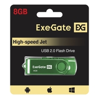 USB flash drive ExeGate Jet 8GB green