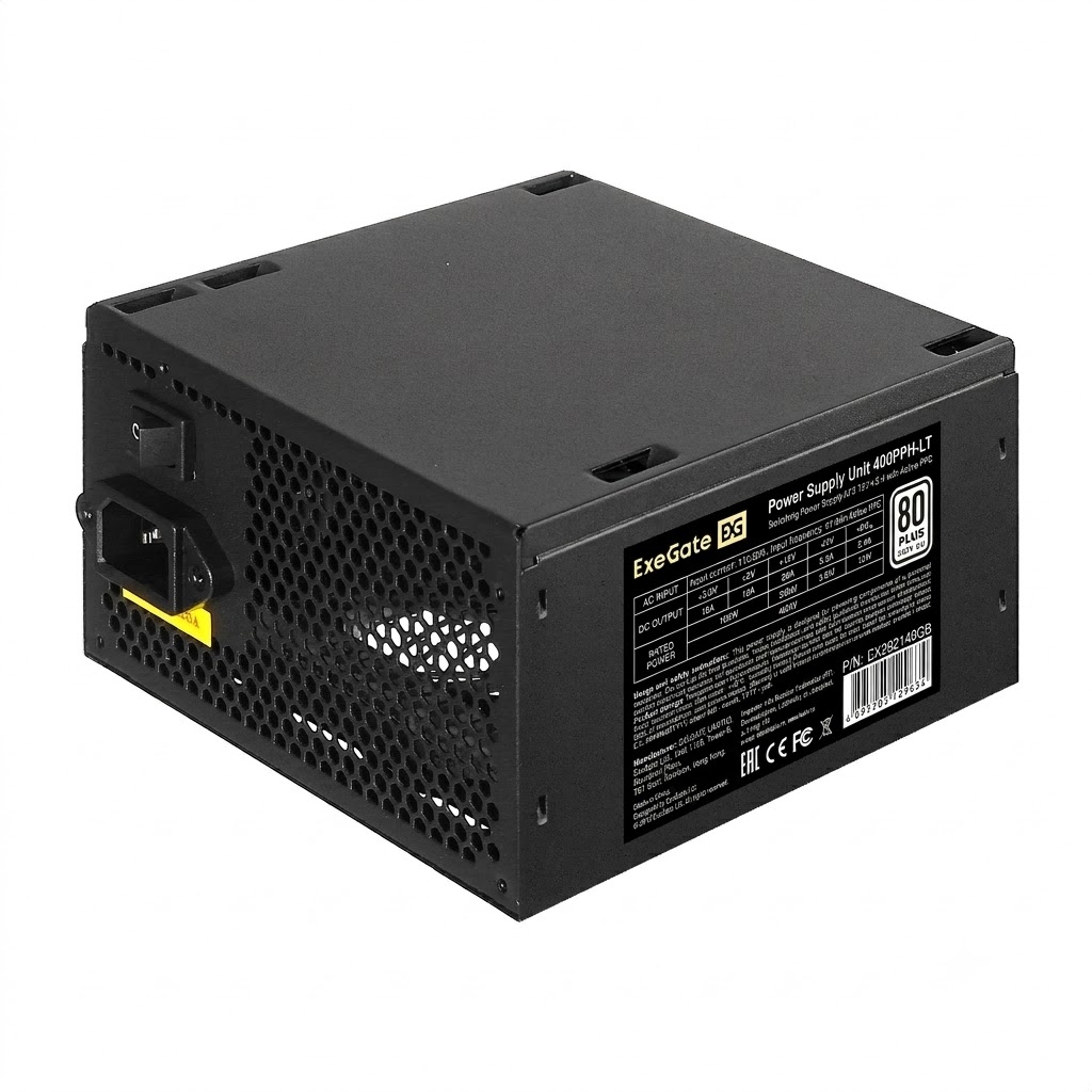 PSU 400W ExeGate 80 PLUS 400PPH-LT-OEM