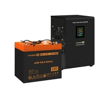 UPS set ExeGate FineSine SX-1000.LCD.AVR.2SH + battery HRL 12-55 (12V, 55Ah), 1 piece