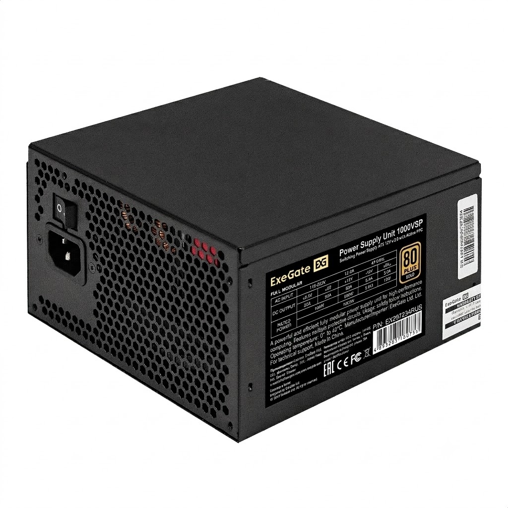 PSU 1000W ExeGate 80 PLUS GOLD 1000VSP FC