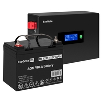 UPS set ExeGate IdealSine SR-600.LCD.2SH + battery DT 1233 (12V/33Ah), 1 piece