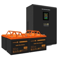 UPS set ExeGate FineSine SX-5000.LCD.AVR.2SH.T + battery HR 12-75-M6 75Ah, 4 pcsce